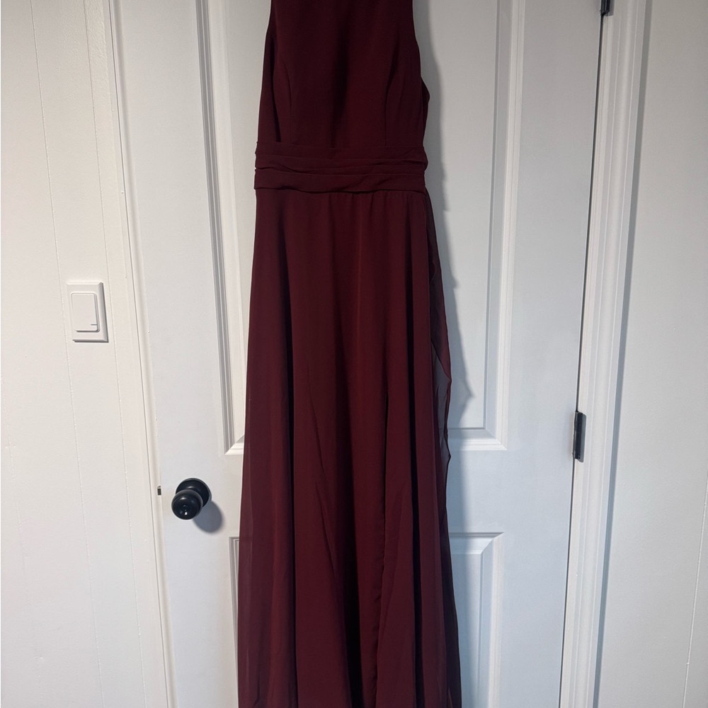 Kennedy Blue Maroon Bridesmaid Dress Faye